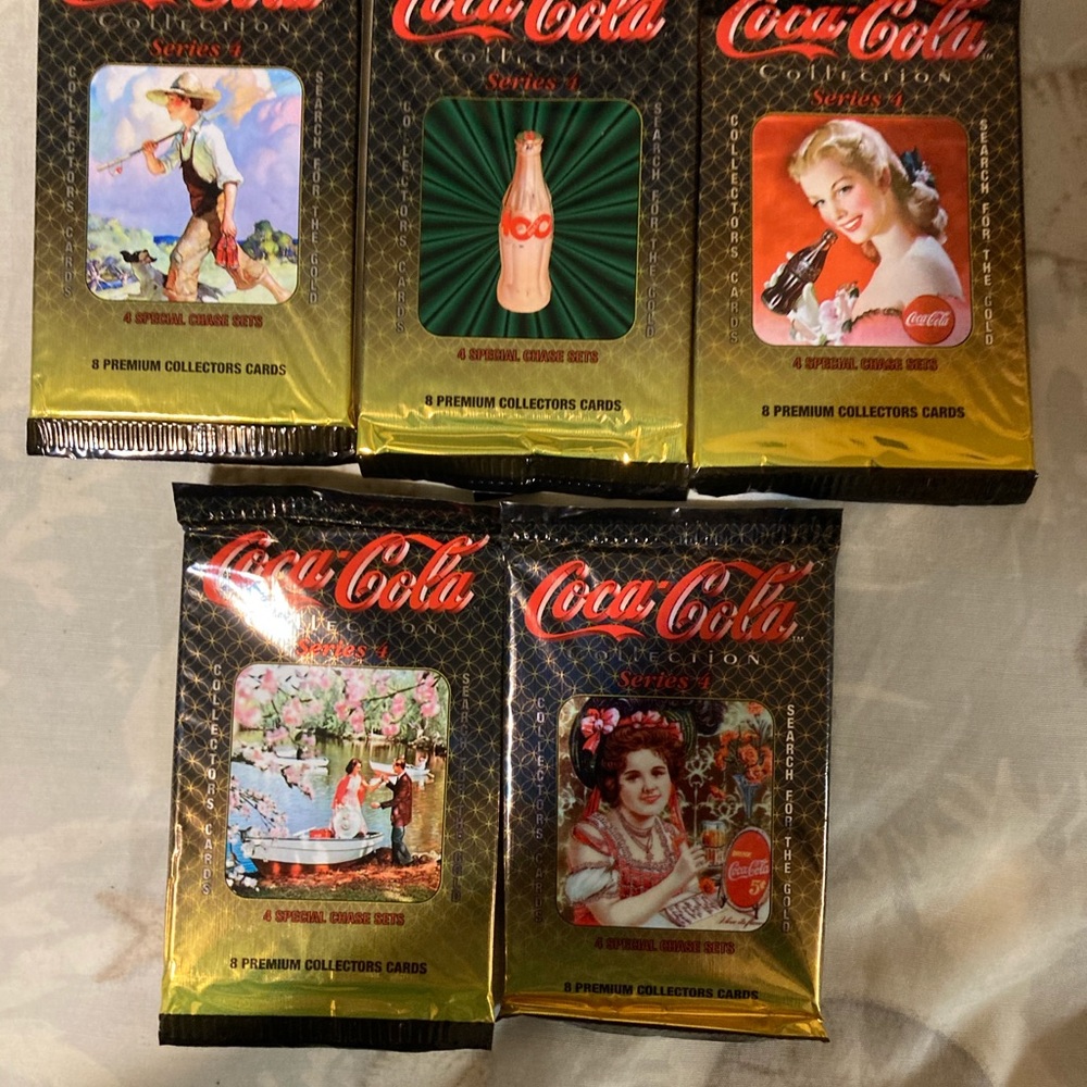 Coca Cola series 4 premium cards 8 cards per pack